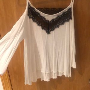 Spaghetti strap laced blouse